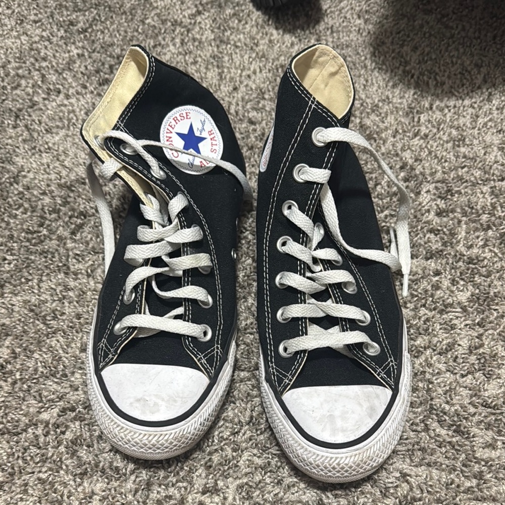 Converse Black and White High-Tops